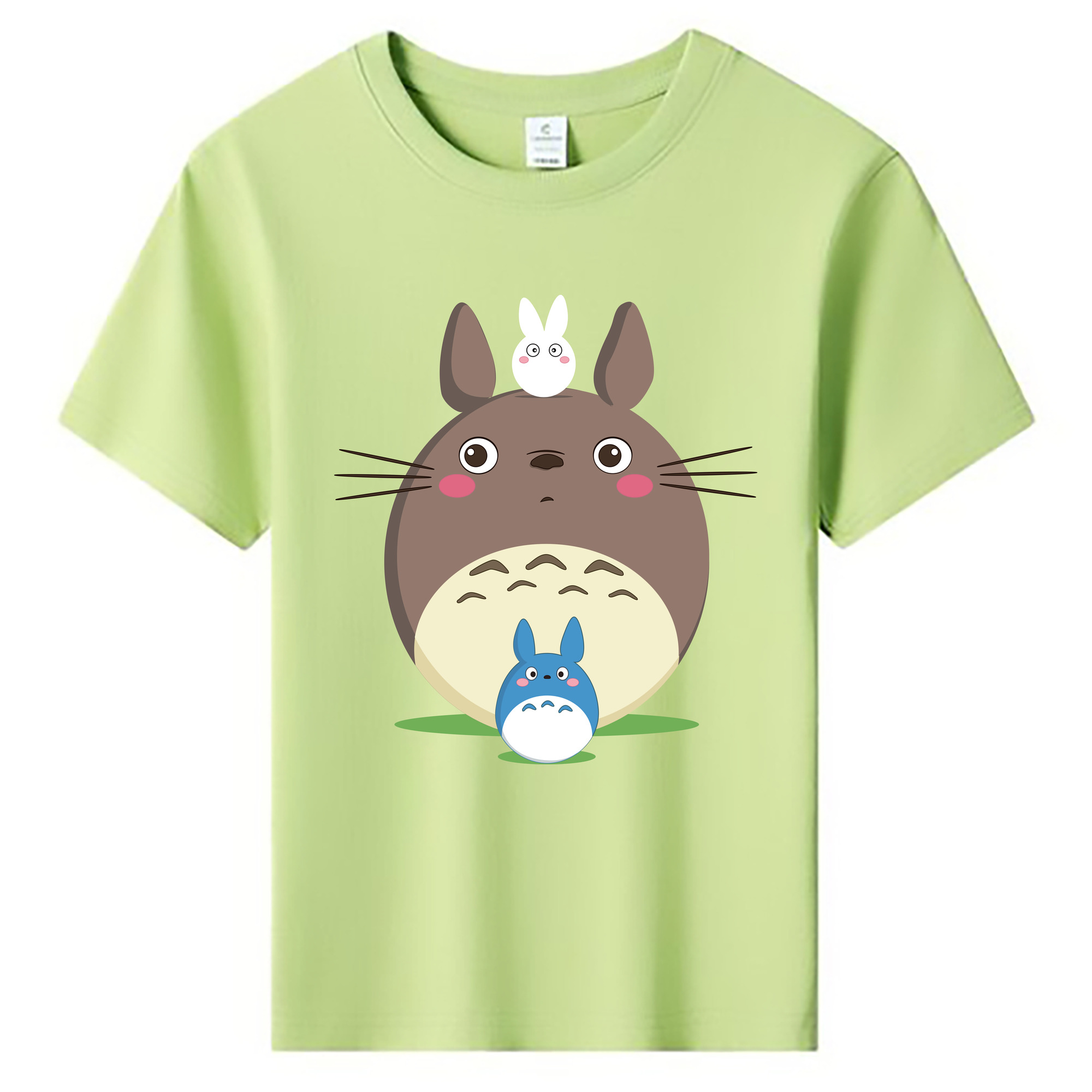 （画像用） となりのトトロ 草壁メイ 草壁サツキ My Neighbor Totoro Satsuki Kusakabe Mei Kusakabe 綿100％キッズTシャツ（フロントプリント）